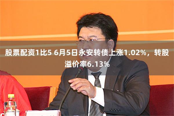 股票配资1比5 6月5日永安转债上涨1.02%，转股溢价率6.13%