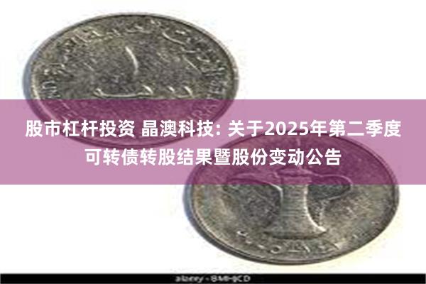 股市杠杆投资 晶澳科技: 关于2025年第二季度可转债转股结果暨股份变动公告